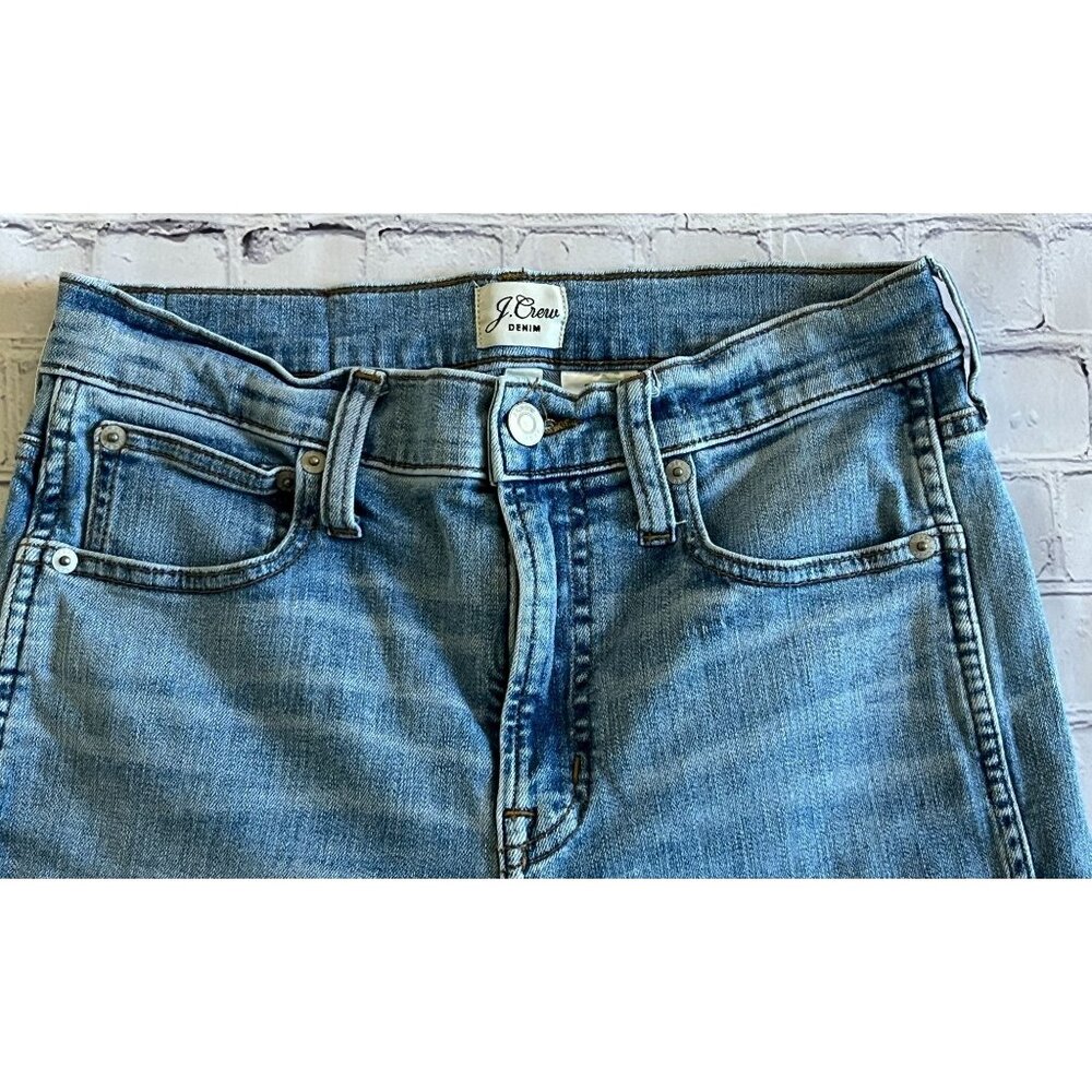 J. CREW DENIM Vintage Straight Jean with Bottom Slits - Women's SIZE 27 - Picture 3 of 10